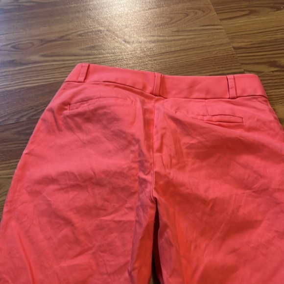 Banana Republic- Vibrant Coral Ankle Pants Size 0p - Picture 4 of 4